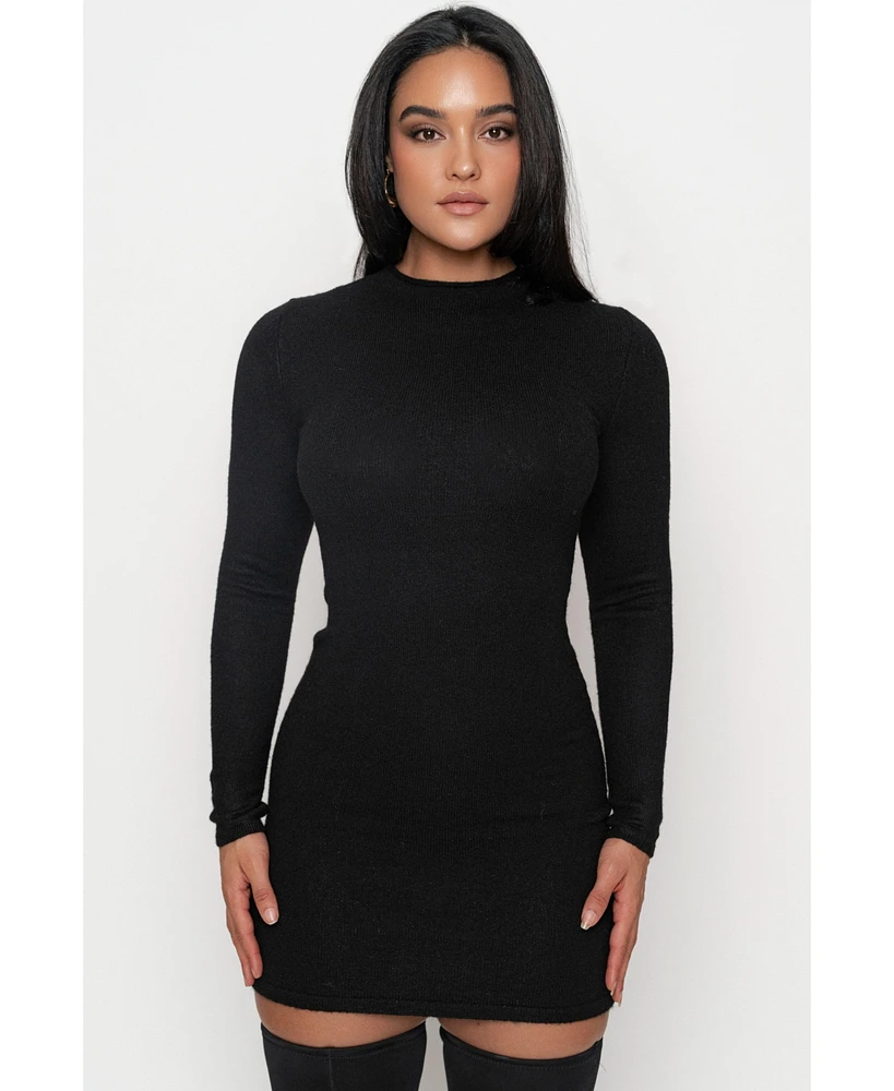 Jluxlabel Women's Scarf Draped Mini Dress