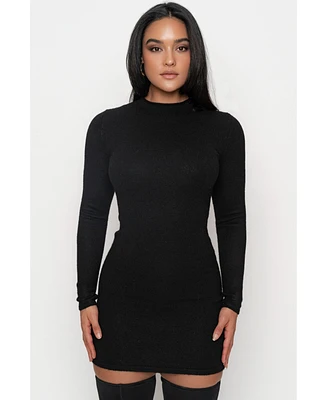 Jluxlabel Women's Scarf Draped Mini Dress