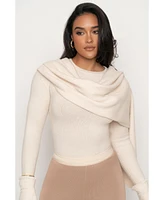 Jluxlabel Women's Ribbed Scarf Top