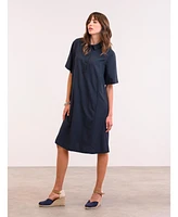 Celtic & Co. Women's Short Sleeve Swing Dress