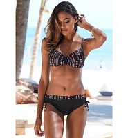 Lascana Women's Side Tie Mid Rise Bikini Swimsuit Bottom