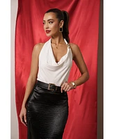 Jluxlabel Women's Nora Satin Maxi Skirt