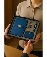 4 Pcs Travel Business Notebook Set-Blue