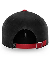 Fanatics Men's Black Chicago Blackhawks Iconic Ii Fundamental Adjustable Hat