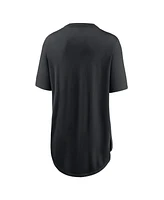 Nike Women's Black Colorado Rockies Mascot Outline Weekend Tri-Blend T-Shirt
