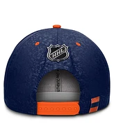 Fanatics Men's Navy Edmonton Oilers Snapback Hat