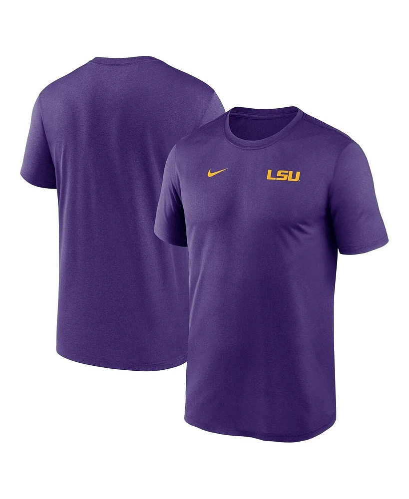 Nike Men's Purple Lsu Tigers 2025 Sideline Small Logo Legend Performance T-Shirt