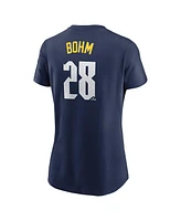 Nike Women's Alec Bohm Navy Philadelphia Phillies City Connect Fuse Name Number T-Shirt