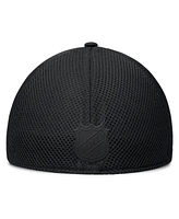 Fanatics Men's Black Columbus Blue Jackets Pro Road Logo Mesh Flex Hat