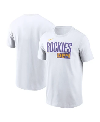Nike Men's White Colorado Rockies 2025 City Connect Wordmark T-Shirt