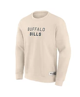 Fanatics Men's Cream Buffalo Bills Elements Future Ground Lettering Pullover Sweatshirt