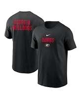 Nike Men's Georgia Bulldogs 2-Hit Stacked T-Shirt