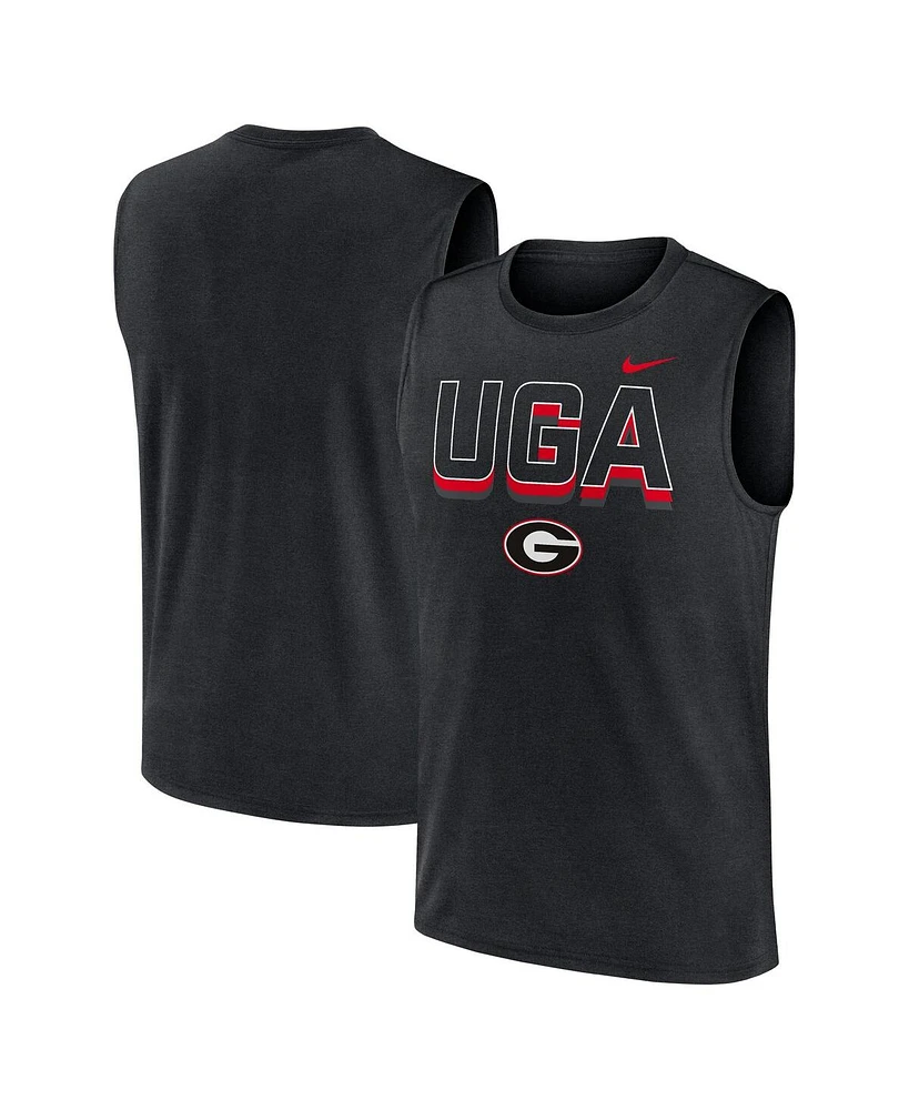 Nike Men's Georgia Bulldogs Primetime Tricode Legend Performance Tank Top