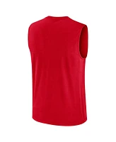 Nike Men's Scarlet Ohio State Buckeyes Primetime Tricode Legend Performance Tank Top