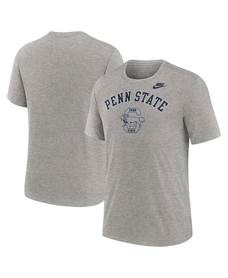 Nike Men's Heather Gray Penn State Nittany Lions Legacy Arch Tri-Blend T-Shirt