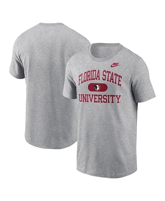 Nike Men's Heather Charcoal Florida State Seminoles Legacy Alma Mater T-Shirt