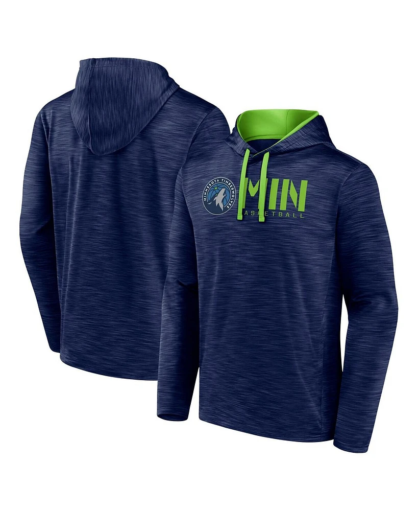 Logo Athletic Men's Navy Minnesota Timberwolves Head Start Pullover Hoodie