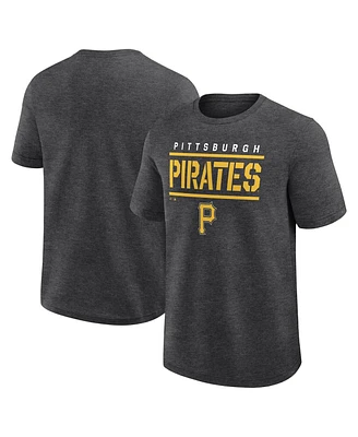 Fanatics Men's Heather Charcoal Pittsburgh Pirates Top Notch T-Shirt