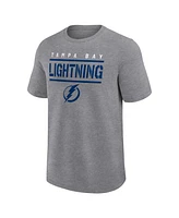 Logo Athletic Men's Heather Gray Tampa Bay Lightning Top Notch T-Shirt