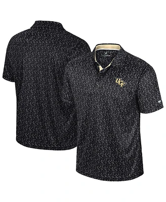 Colosseum Men's Black Ucf Knights Sublimated Golf Polo Shirt