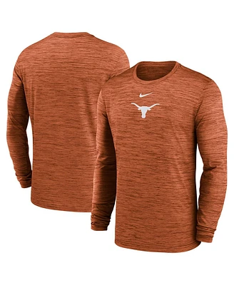 Nike Men's Texas Orange Longhorns 2025 Sideline Velocity Performance Long Sleeve T-Shirt