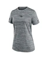 Nike Women's Heather Gray New England Patriots Offensive Line Velocity Performance T-Shirt
