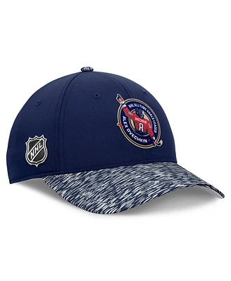 Fanatics Men's Alexander Ovechkin Navy/Heather Navy Washington Capitals Nhl All-Time Leading Goal Scorer Locker Room Adjustable Hat