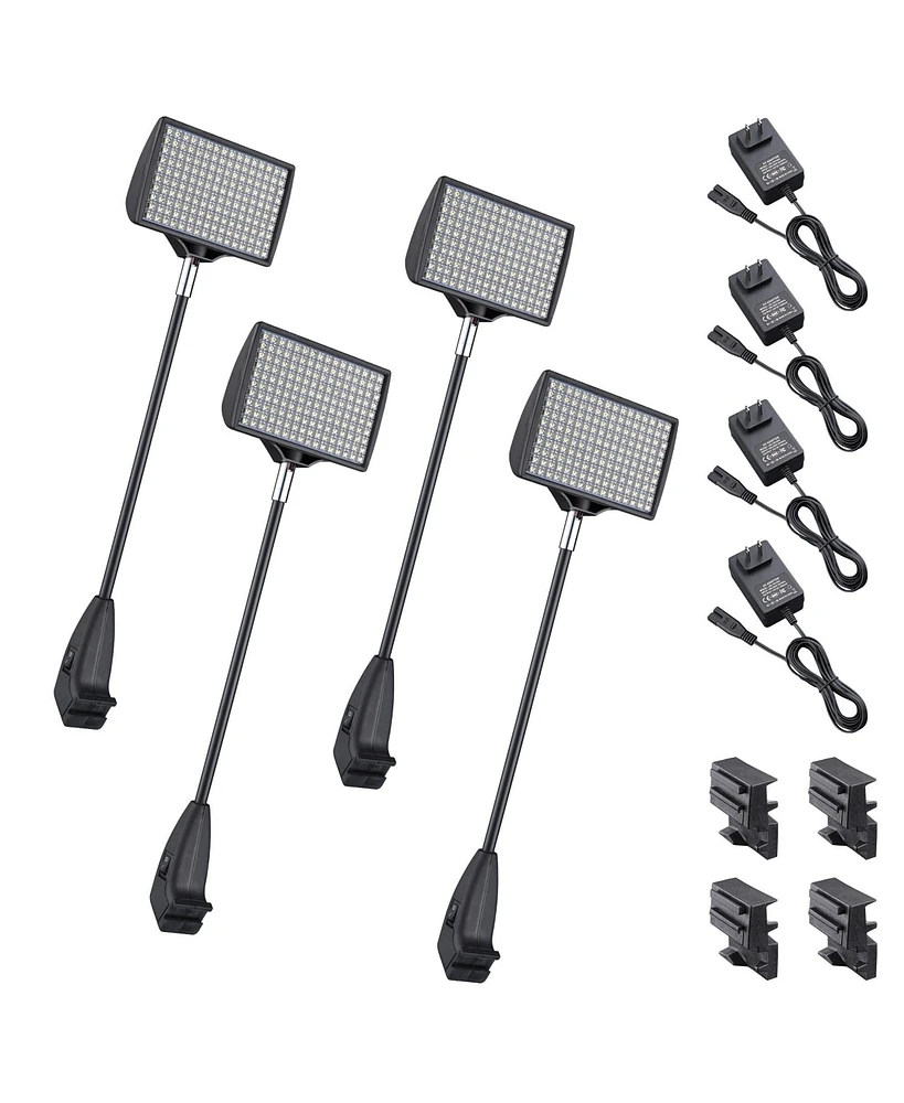 12W Led Trade Show Light 6500K Popup Booth Exhibit Back Drop Lighting 4 Pack