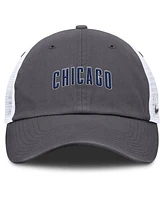 Nike Men's Gray Chicago Cubs Wordmark Club Adjustable Trucker Hat