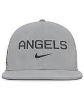 Nike Men's Gray Los Angeles Angels True Performance Fitted Hat