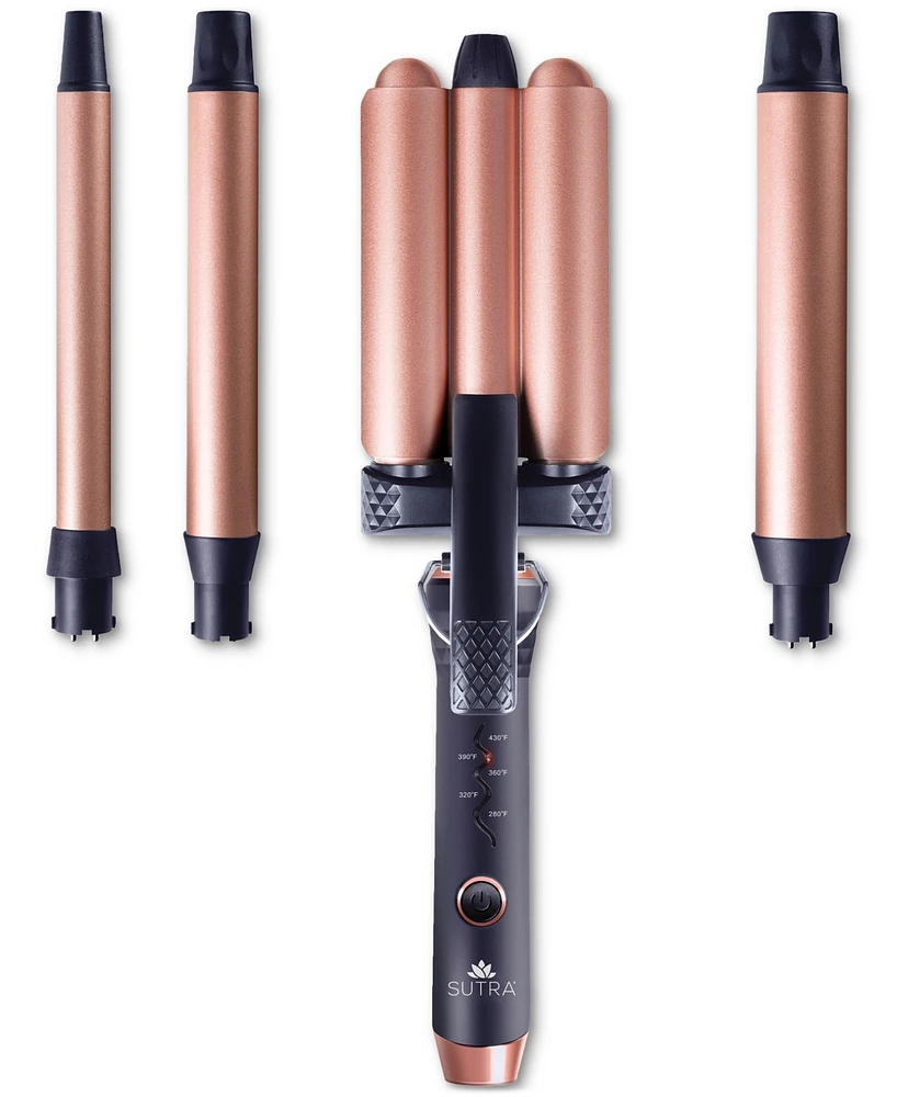 Sutra Beauty 4-in-1 Interchangeable Clipless Curler Set