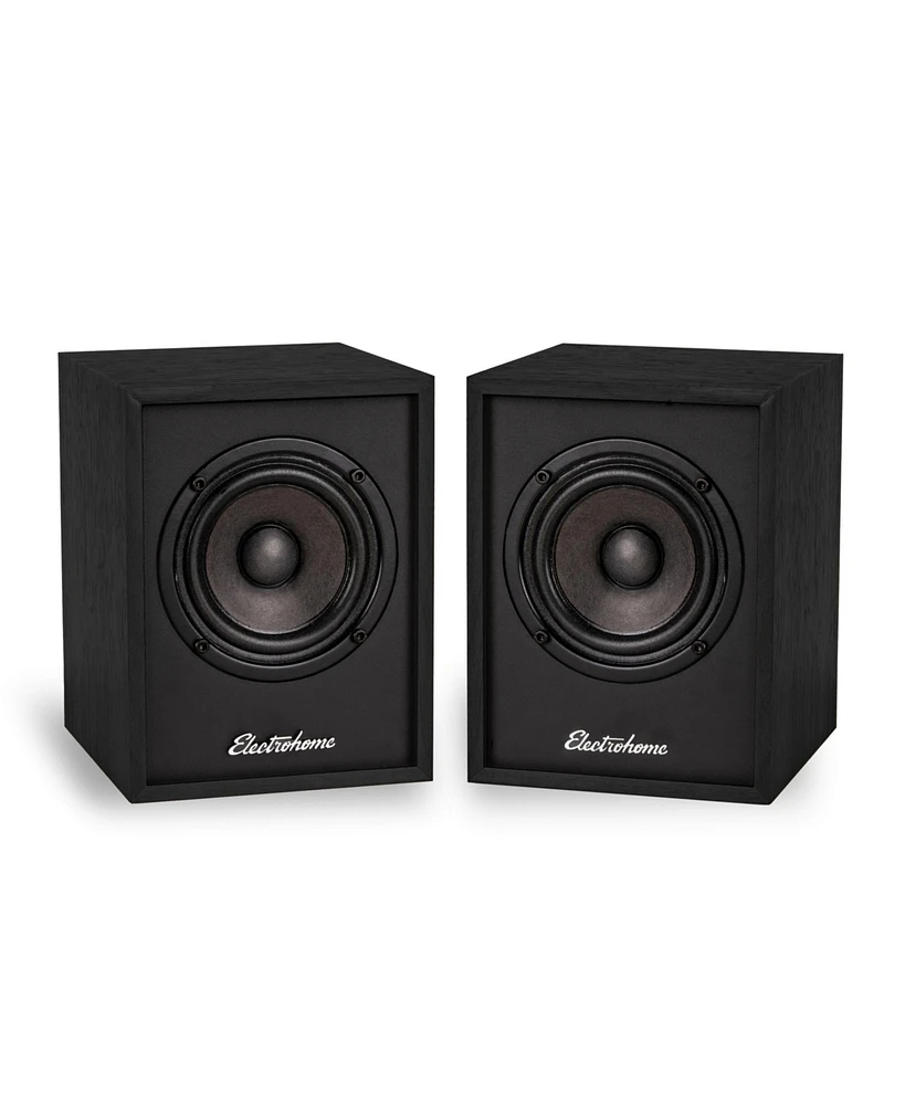 Electrohome Huntley Powered Bookshelf Speakers with Built-in Amplifier and 3" Drivers for Turntable, Tv, Pc Wireless Music Streaming featurin