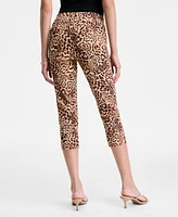 I.n.c. International Concepts Women's Cheetah-Print Capri Pants, Exclusively at Macy's