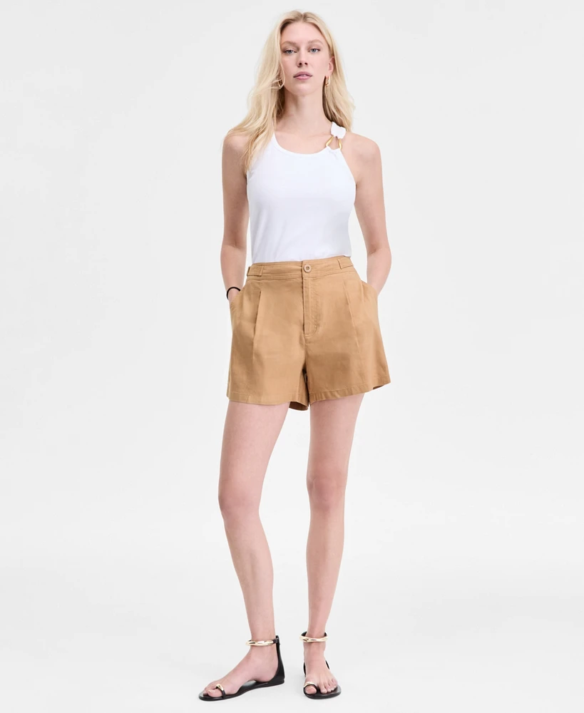 I.n.c. International Concepts Women's Linen-Blend Shorts, Exclusively at Macy's