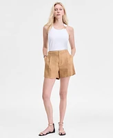 I.n.c. International Concepts Women's Linen-Blend Shorts, Exclusively at Macy's