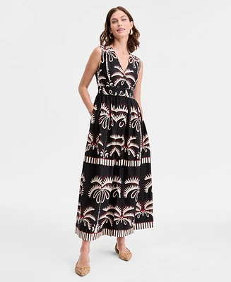 I.n.c. International Concepts Women's Printed Button-Up Maxi Dress, Exclusively at Macy's