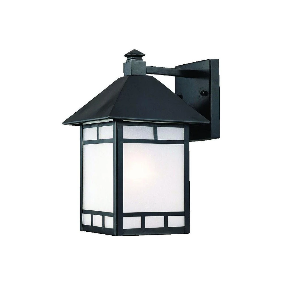 Outdoor Frosted Glass Lantern Wall Light – Stylish Wall Fixture for Garden