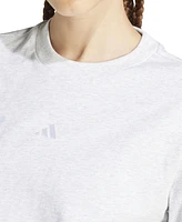 adidas Women's Essentials Cotton Small-Logo T-Shirt