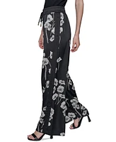 Karl Lagerfeld Paris Women's Floral-Print Drawstring Pants