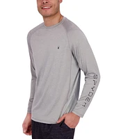 Spyder Men's Mixed Media Long Sleeve Rashguard Swim T-Shirt