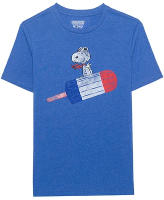 Hybrid Apparel Men's Peanuts Americana Short Sleeve T-Shirt