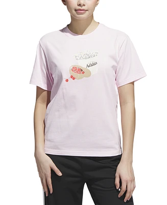 adidas Women's Cotton Farmer's Market Graphic T-Shirt