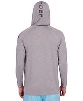 Spyder Men's Long Sleeve Shadow Stripe Rashguard Swim Hoodie