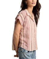 Lucky Brand Striped Tie Frontt Button-Down
