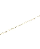 Spero London Love Heart Sterling Silver Chain Bracelet