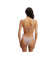 Cotton On Women's Micro Slider Triangle Bikini Top