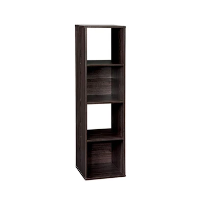 Closetmaid Decorative Stackable 4-Cube Cubeicals Organizer Storage, Espresso