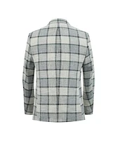 Elie Balleh Boys Slim Fit Plaid Blazer