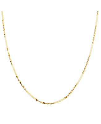 Spero London Half Twisted Sterling Silver Chain Necklace