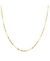 Spero London Half Twisted Sterling Silver Chain Necklace
